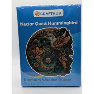Crafthub Nectar‎ Quest Hummingbird Premium Wooden Puzzle Large A3 New